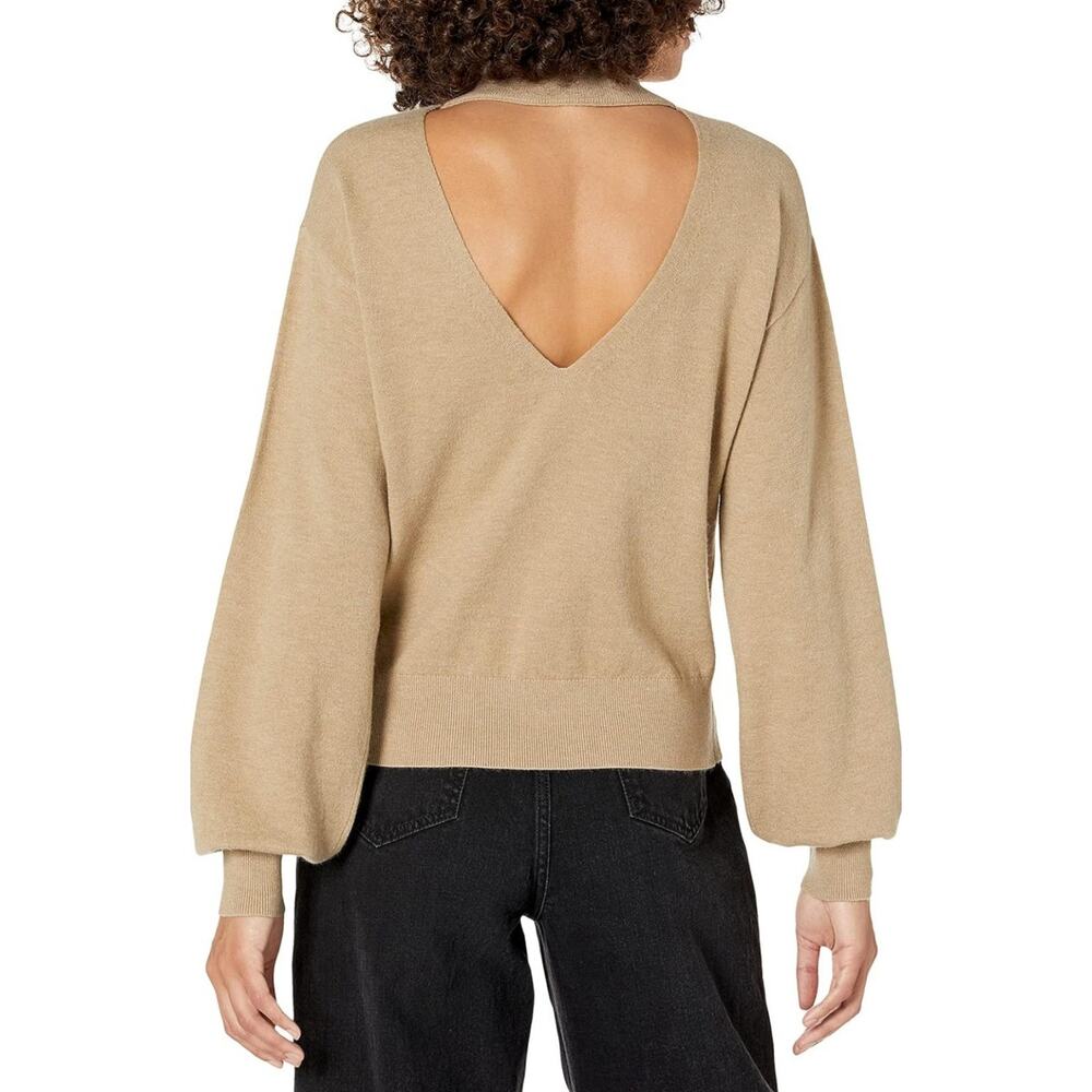 The Drop Women's Plus Size Jaclyn Cutout-Back Mock-Neck Sweater Size 3X